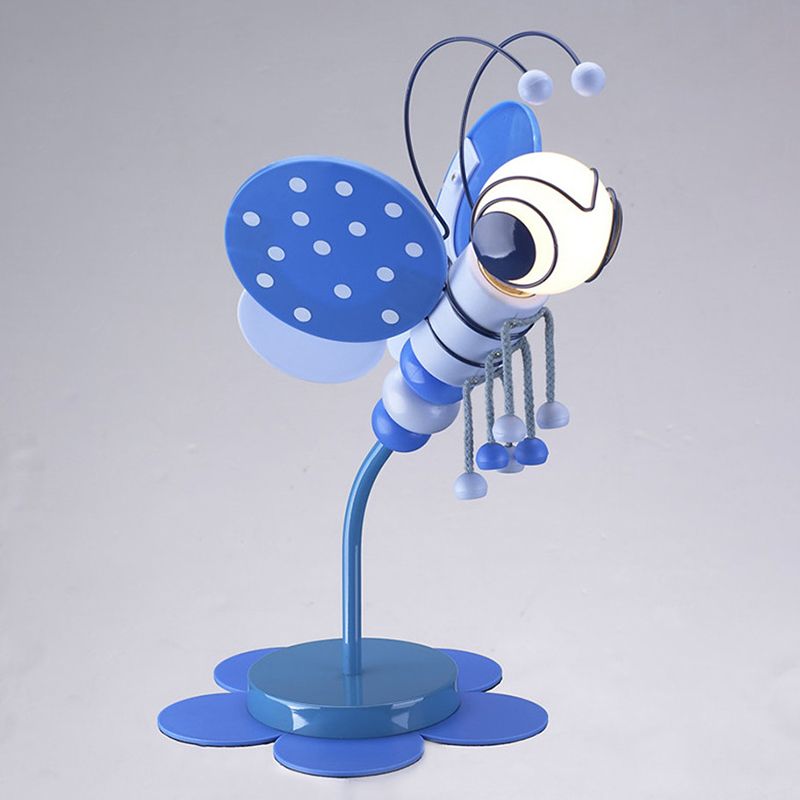 Cartoon Style Desk Lamp with Bee 1 Head Metal Reading Light for Child Bedroom Study Room