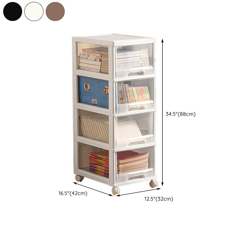 Modern Plastic Filing Cabinet Drawers Storage File Cabinet for Office