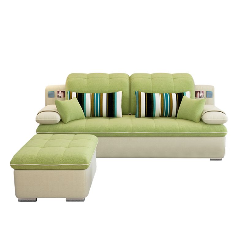 Removable Cushions Pillow Top Arm Sofa/Sectional with Slipcovered and Storage