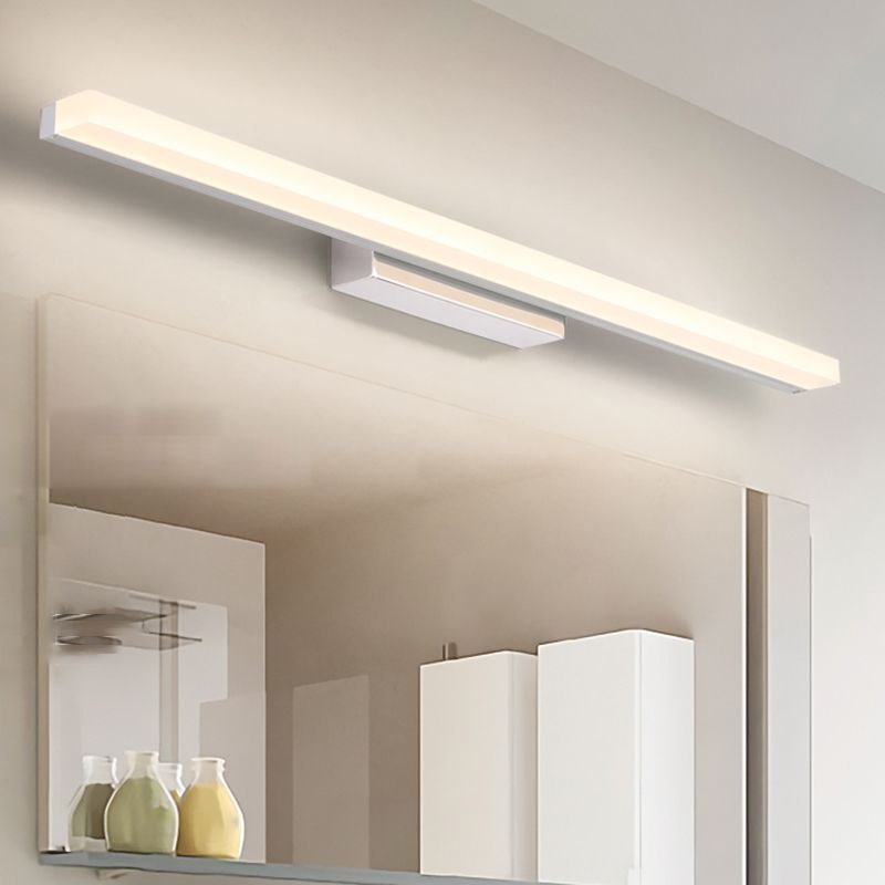 Ligera LED Luz contemporánea de espejo contemporáneo Iluminación frontal con sombra acrílica para el baño