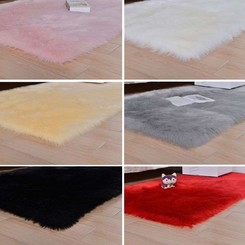 Stylish Comfort Shag Rug Contemporary Plain Carpet Polypropylene Washable Area Rug for Living Room