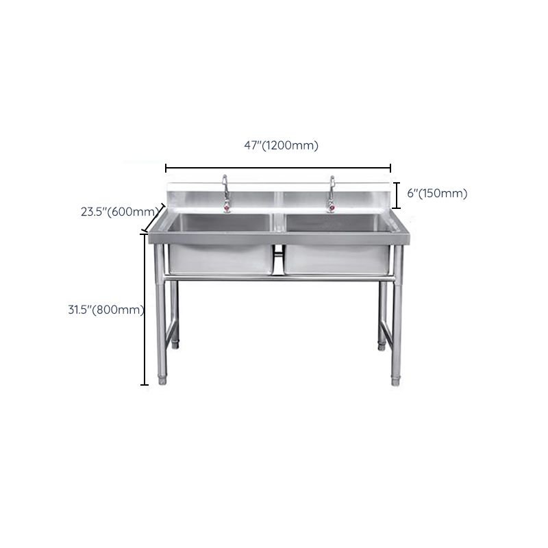 Modern Style Kitchen Sink Stainless Steel Kitchen Sink with Frame