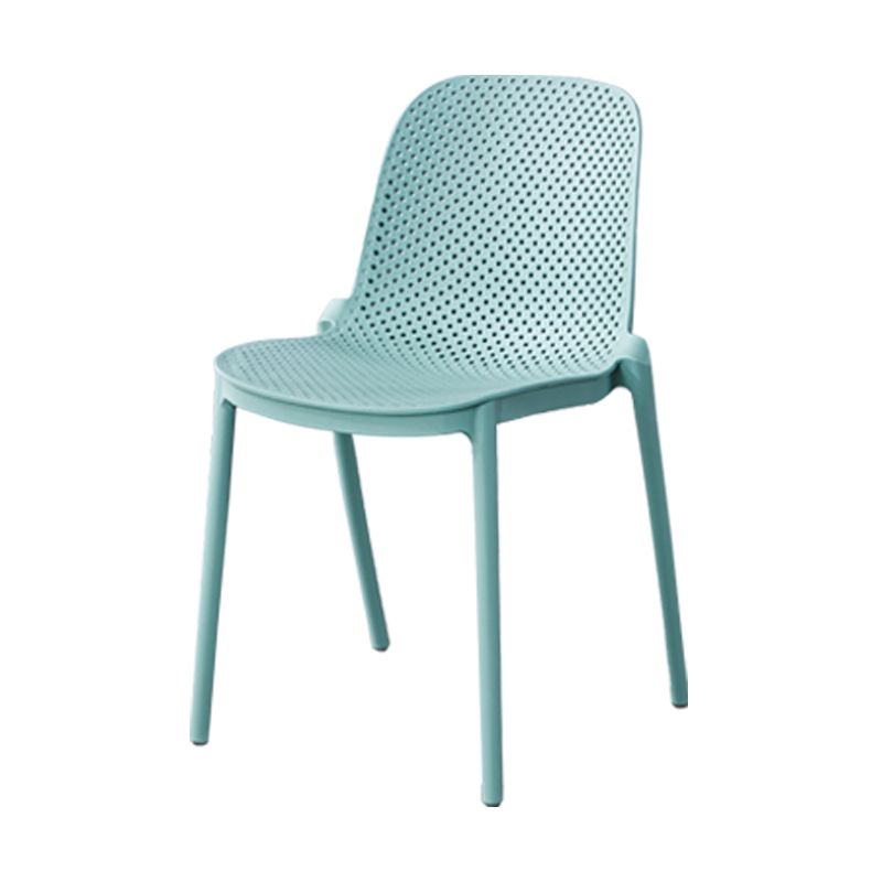 Dining Room Stacking Dining Chair Contemporary Style Plastic Side Chair