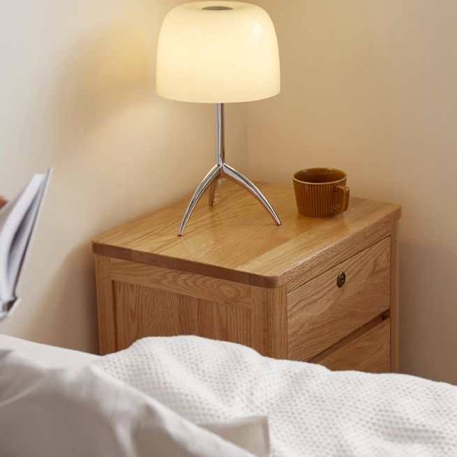 Light Wood End Table for Nursery Wooden Bedside Table for Nursery