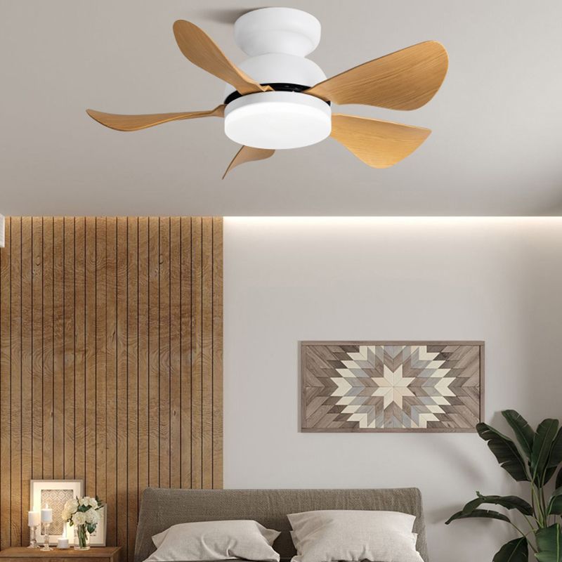 1 Light Ceiling Fan Lighting Modern Style Metal Ceiling Fan Lamp for Bedroom