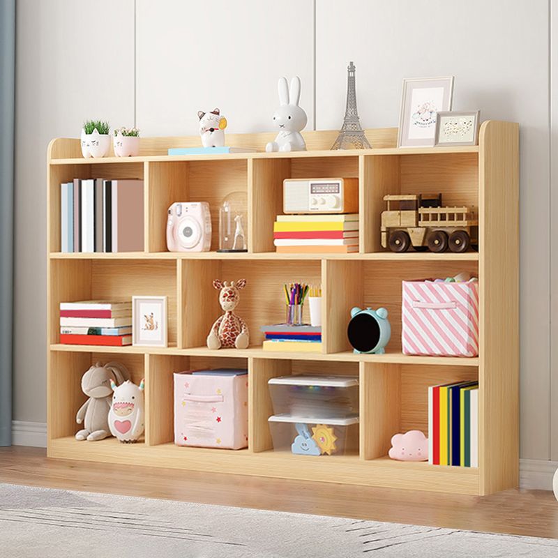 Scandinavian Wood Storage Bookcase Freestanding Book Shelf in Pine