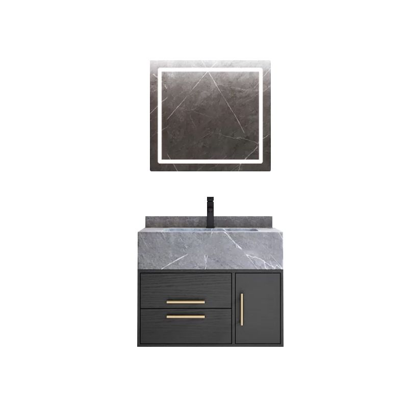 Wall Mount Bathroom Sink Vanity Modern Vanity Set with Mirror