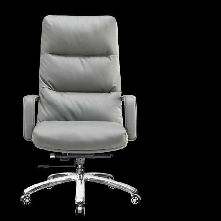 Modern Desk Chair Leather Ergonomic Computer Chair High-Back Chair with Wheels