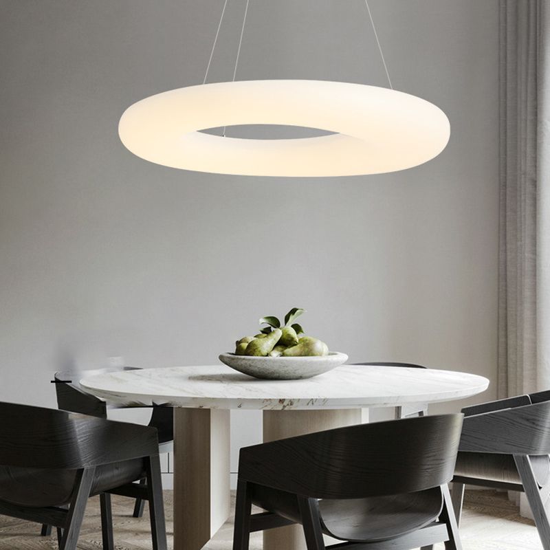 Metal Ring Chandelier Pendant Light Nordic LED Hanging Light Fixture