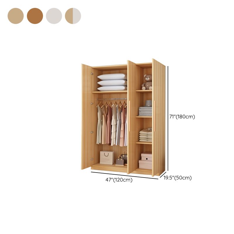 Modern Style Wardrobe Armoire Wood Wardrobe Closet With Doors