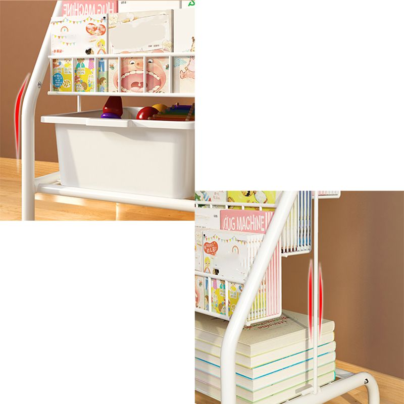 Open Metal Bookcase Modern Minimalist Home Multi-layer Bookshelf