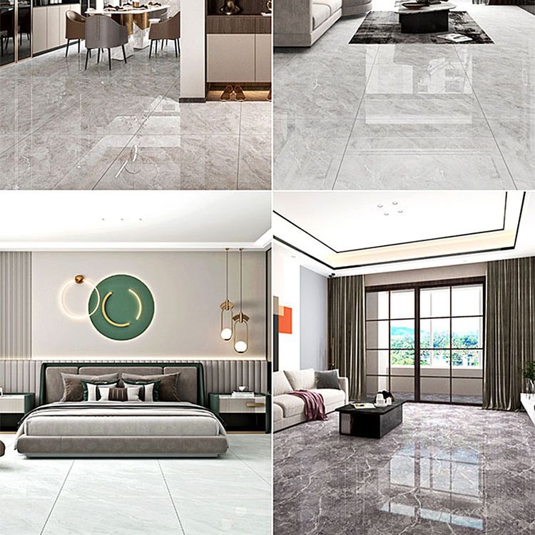 Square Floor Tile Texture Pattern Straight Edge Dirt Resistant Indoor Floor Tile