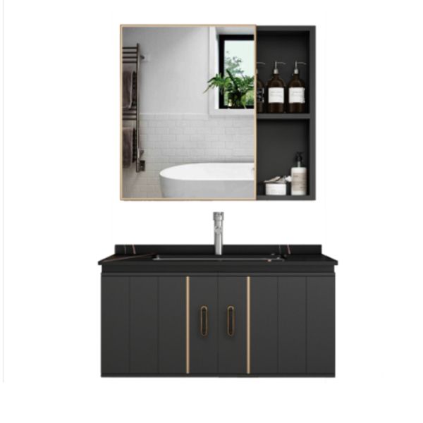 Modern Bathroom Vanity Set Wall Mount Bathroom Sink Vanity with Mirror