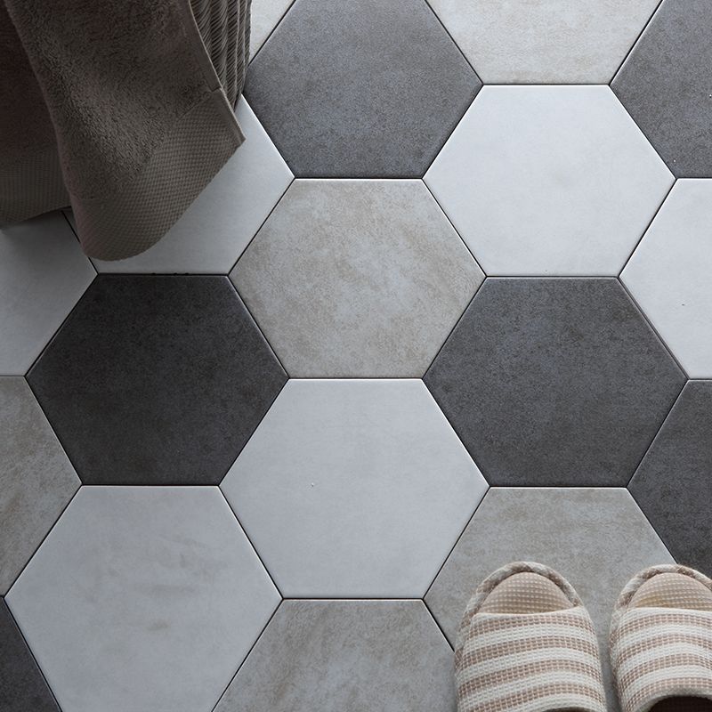 Modern Style Waterproof Floor Tile Straight Edge Hexagon Floor Tile