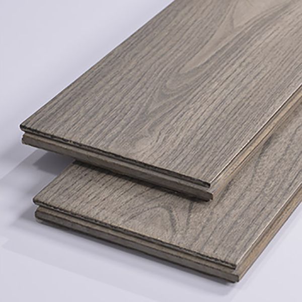 Modern Side Trim Piece Wire Brushed Click-Locking Wood Flooring Tiles