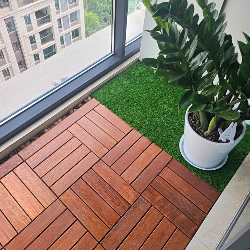 Classical Water Resistant Decking Tiles Interlocking Composite Floor Tiles