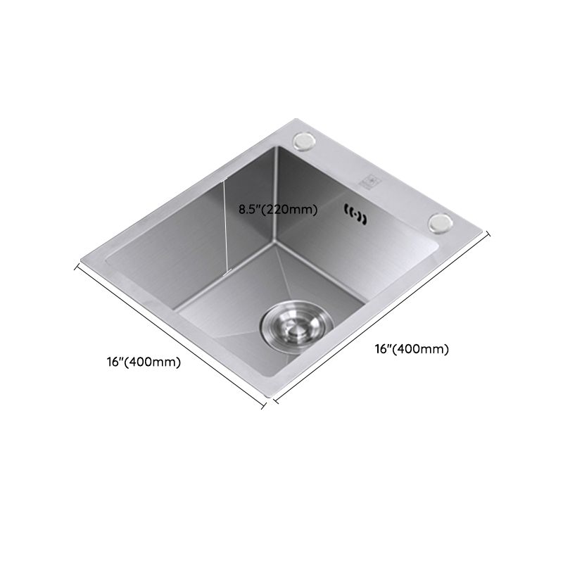 Classic Style Kitchen Sink Drop-In Stainless Steel Corrosion Resistant Kitchen Sink