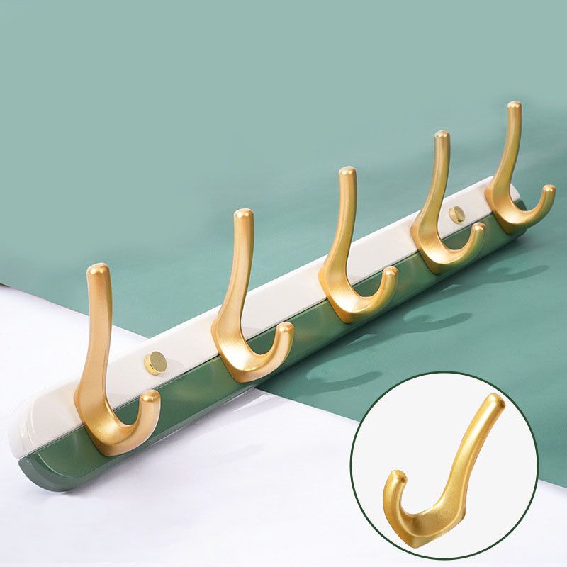 Wooden and Metal Coat Hanger Modern Minimalist Home Wall Hanging Coat Rack