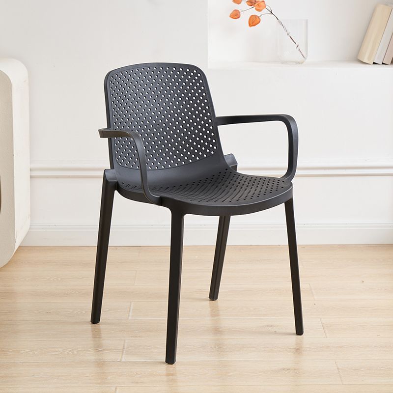 Plastic Dining Armchair Modern Dining Arm Chair for Dining Room