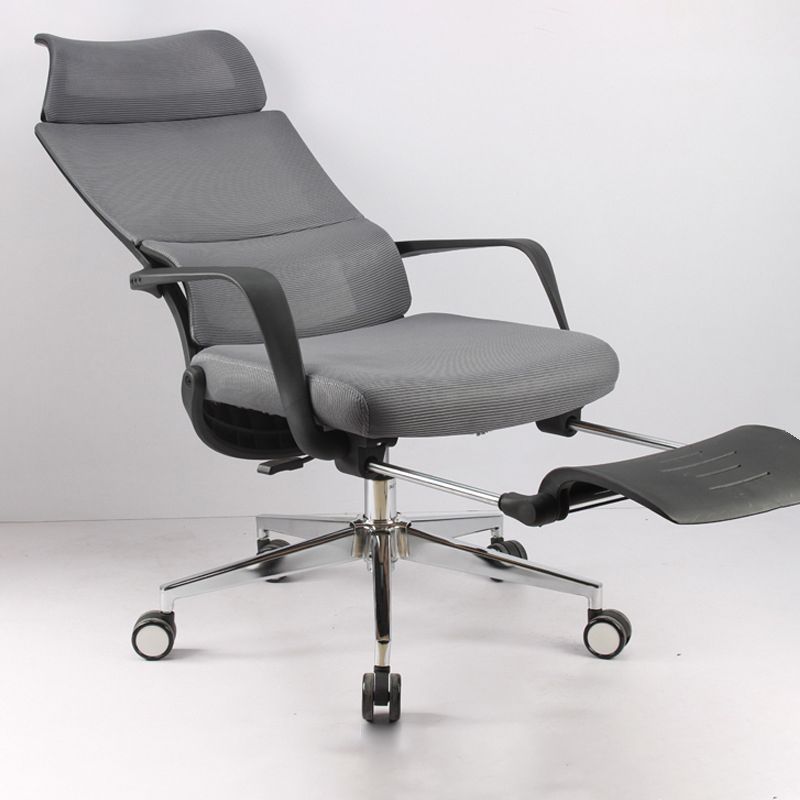 Modern Slide Office Chair Fixed Arms No Distressing Chair with Breathable Back