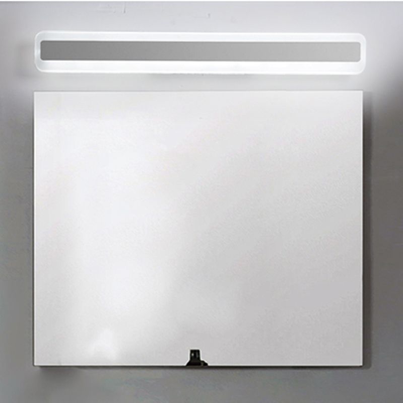 Medra lineal de metal mate de pared estilo moderno de 1 linda accesorio de iluminación de pared en blanco