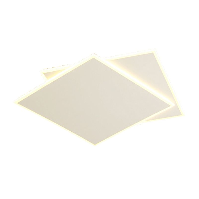 White LED Ceiling Light Contemporary Flush Mount Lighting for Restaurant