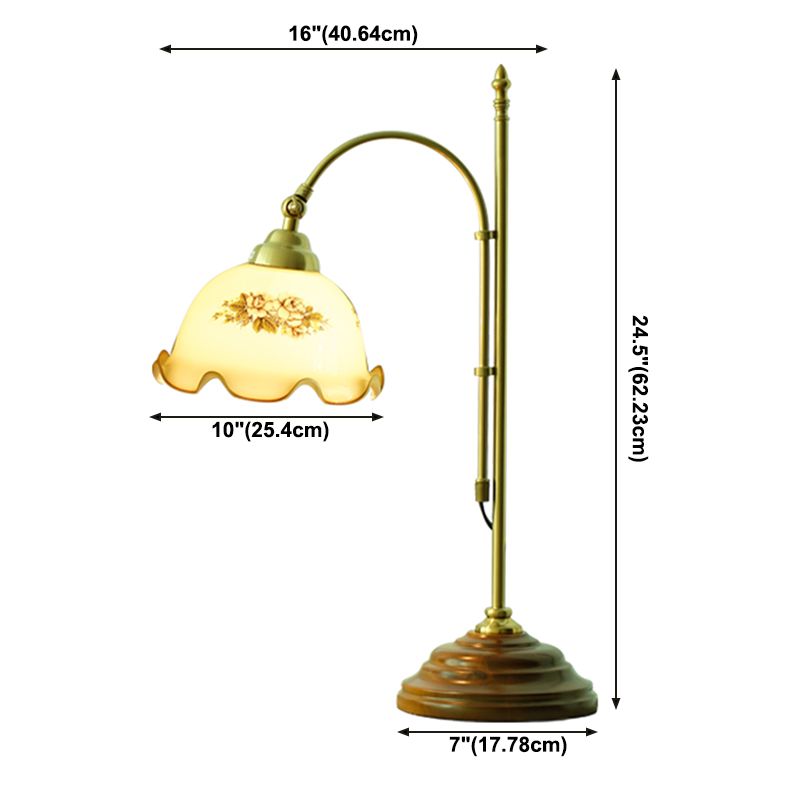 1 Light Modernismus Nachttischlampen Metall Blume Nachttisch Lampe für Schlafzimmer