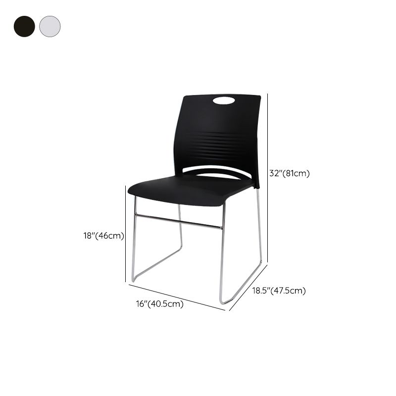 Contemporary Office Chair Metal Conference Chair without Arm