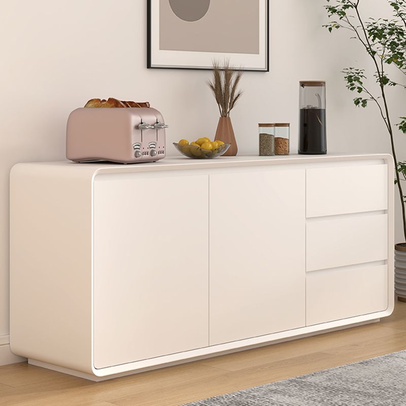Contemporary Style Wood Sideboard Cabinet with Cabinets and Drawers