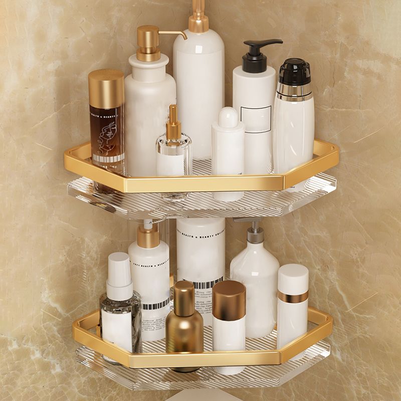 Metal and Acrylic Bathroom Accessory Set Transparent Bathroom Hardware