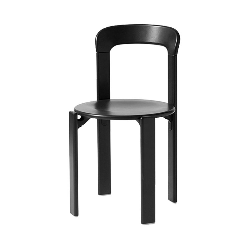 Contemporary Style Open Back Wood Dining Side Chair for Living Room