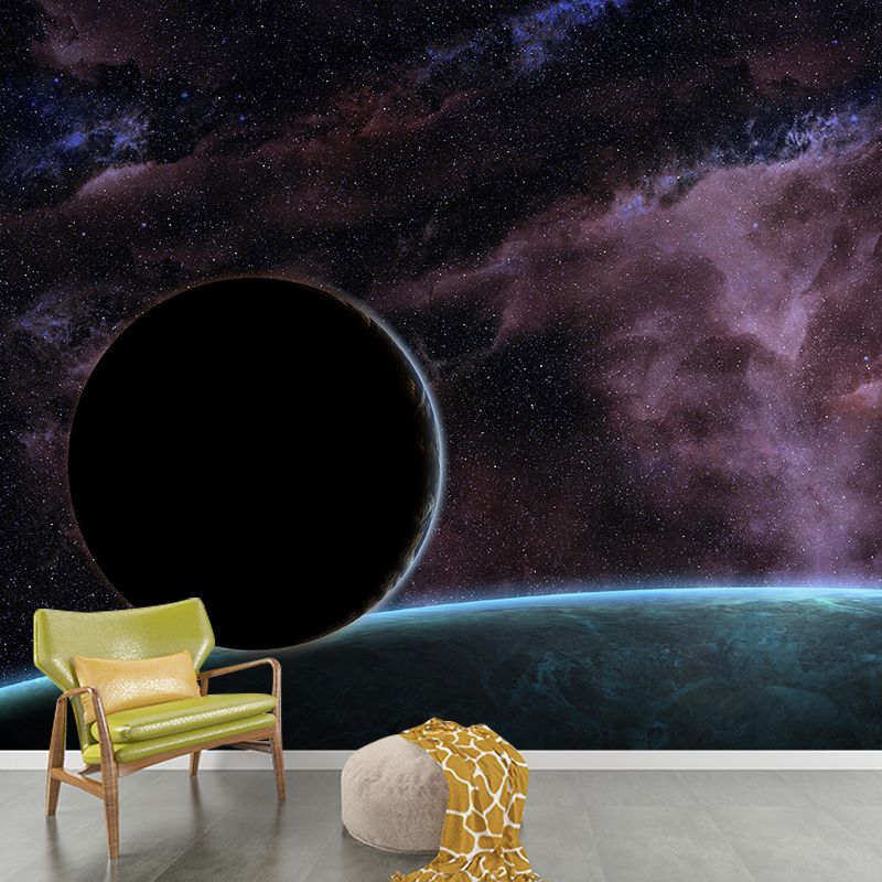 planet Wall Mural Wallpaper Novelty Style Mildew Resistant for Home Decor