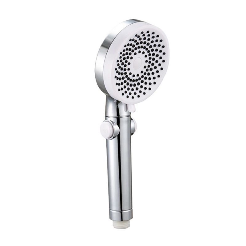 Contemporary Round Shower Head Combo Handheld Shower Head 9.8 Inch H Spray Head