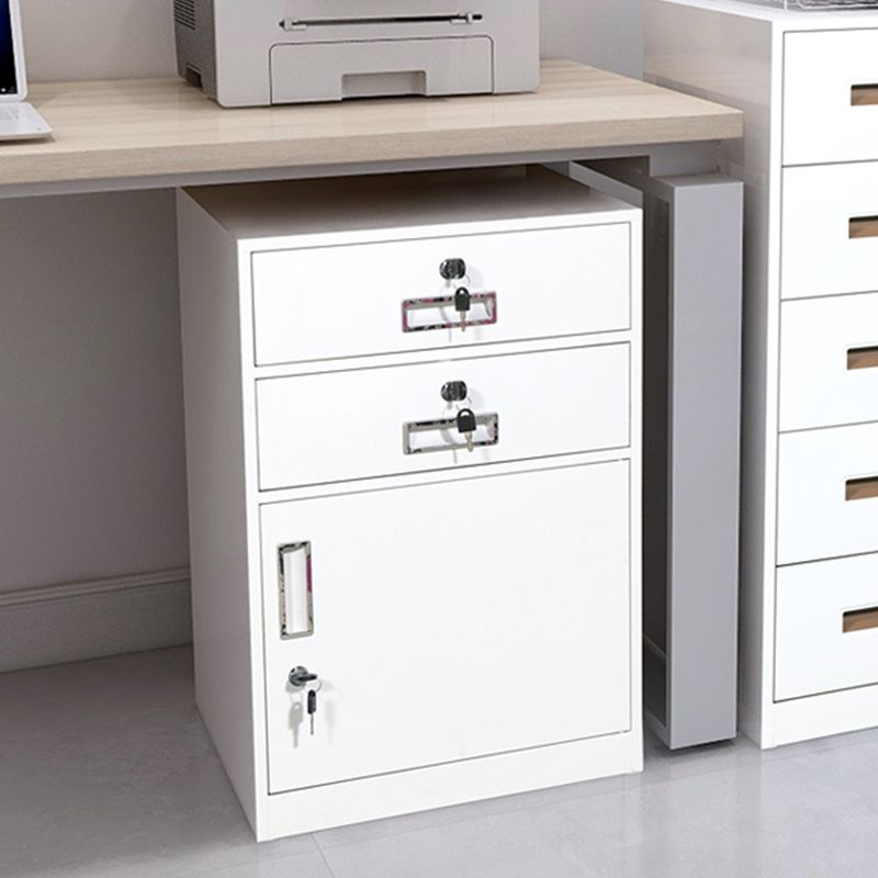 Vertical Filing Cabinet Metal Fire-Resistant File Cabinet with Storage