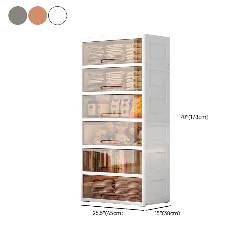 Modern Style Plastic Armoire Cabinet Bedroom Youth Armoire with Door