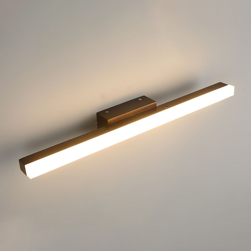 1 lichte lineaire ijdelheid wandlampen moderne stijl houten ijdelheid spiegelverlichting