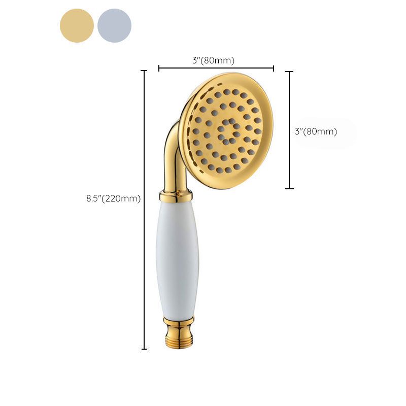 All-Copper Single-Function Handheld Shower Head European-Style Antique Rain Shower Head