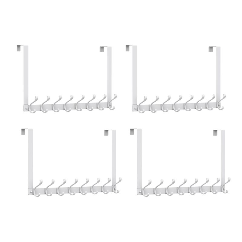 Entryway Kit Coat Hanger Metal Wall Mounted Solid Color Coat Rack