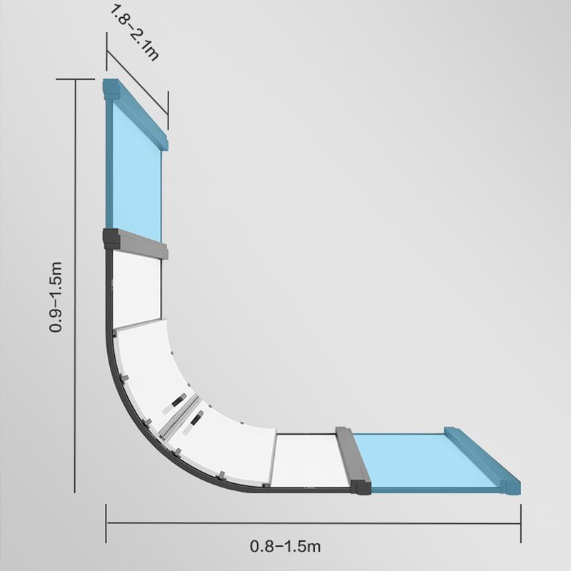 Full Frame Double Sliding Shower Door Tempered Glass Shower Screen