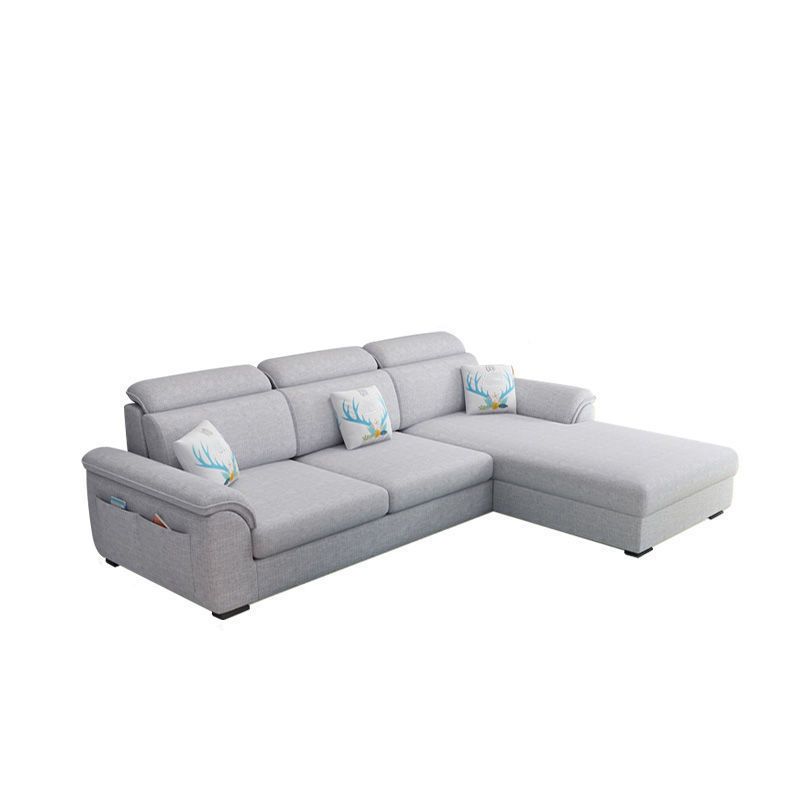 3-seater Sectional with Pillow Arm and Storage for Apartment