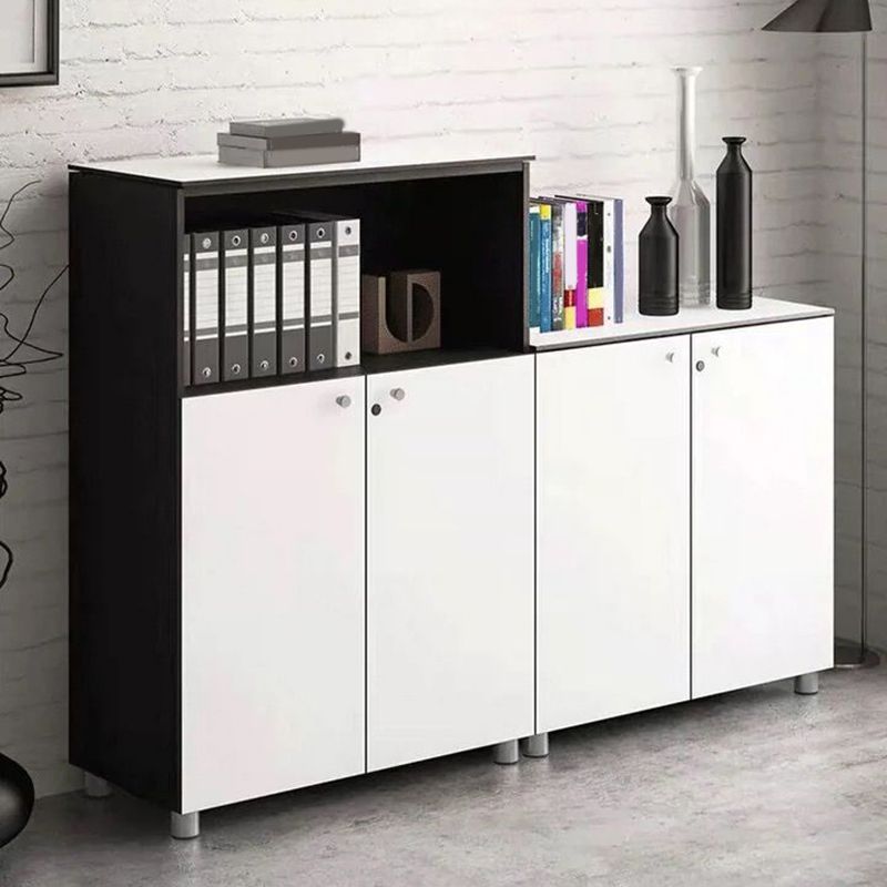 Contemporary File Cabinets Solid Wood Frame Key Lock Vertical File Cabinet Office