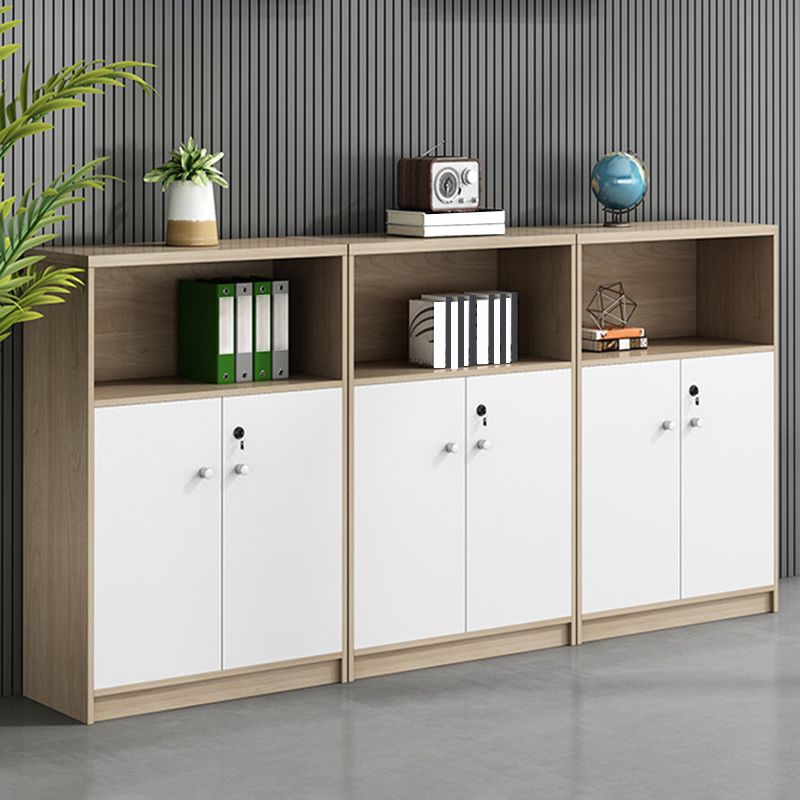 Modern Lateral Filing Cabinet Wood File Cabinet with Lock and Storage