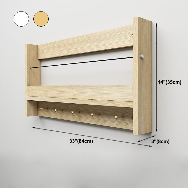 Modern Style Bookcase Wall Mounted Closed Back Bookshelf for Home Office