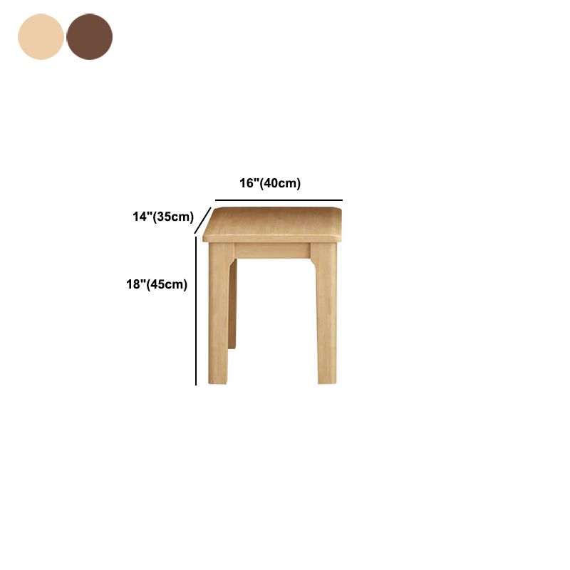 13.8 Inch Wide Seating Bench Modern Solid Wood Bench with Legs