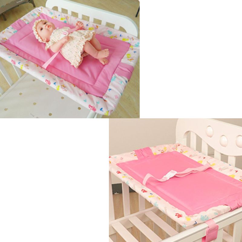 Matte Crib Top Changer Upholstered Changing Table with Seat Belt