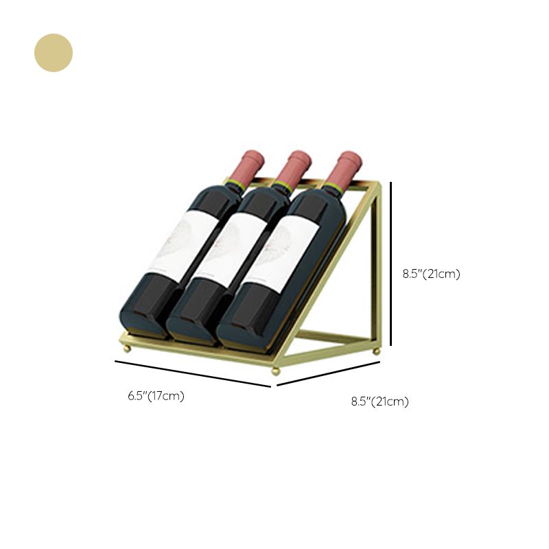 Countertop Luxury Style Wine Bottle Holder Metal Bottle Wine Rack