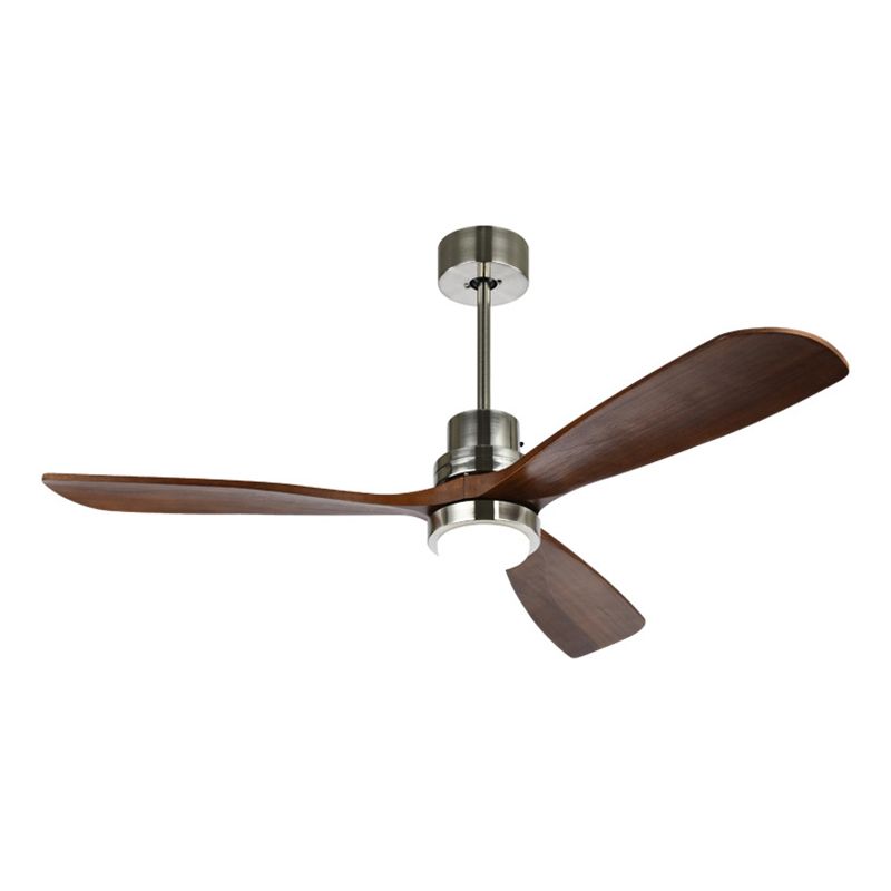 Modern Metal Ceiling Fan Light Fixture Wooden LED Ceiling Lamp for Bedroom