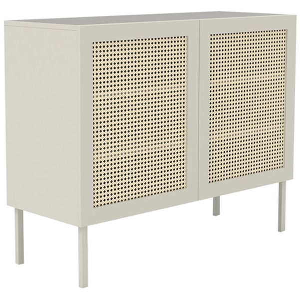 Rattan Living Room Sideboard 39.5"L Cabinet Modern Server Cabinet with Storage