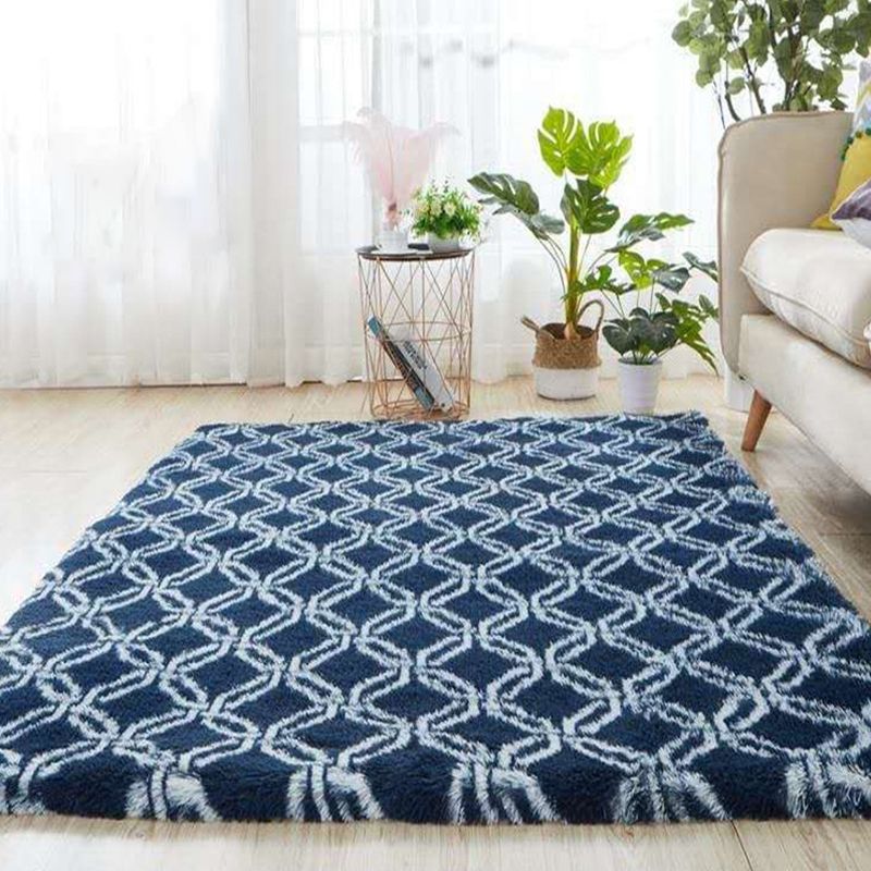 Multicolor Home Decoration Rug Casual Tie Dye Graphic Print Carpet Plush Stain Resistant Pet Friendly Non-Slip Rug