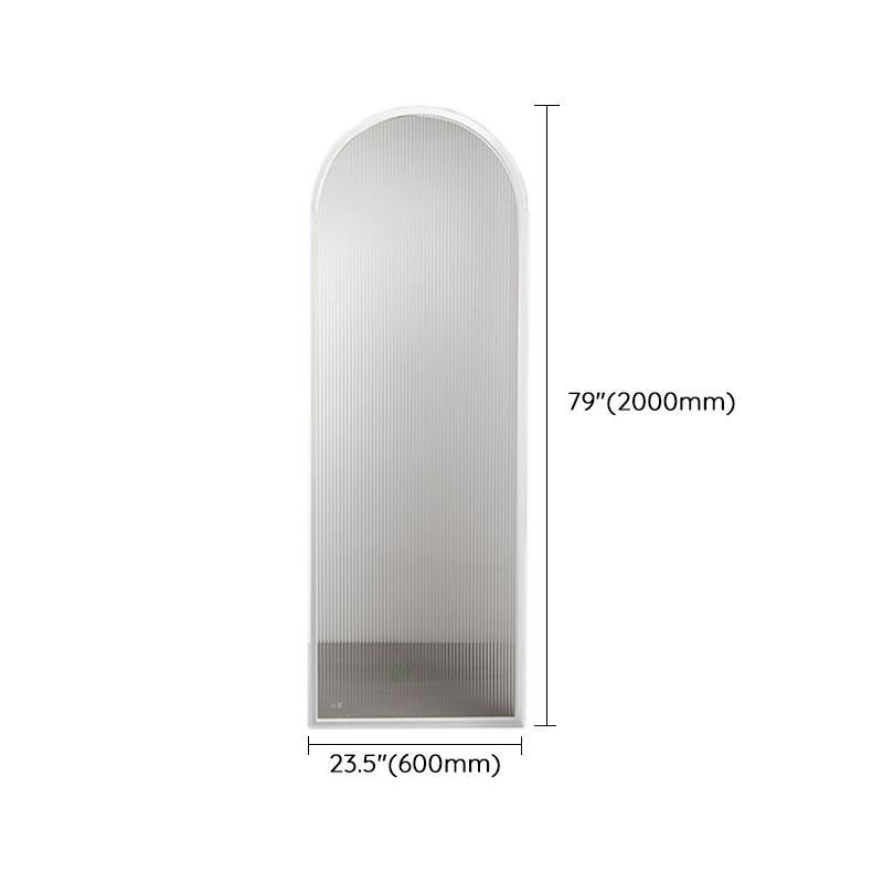 White Shower Door Frame Single Fixed Frosted Tempered Shower Bath Door